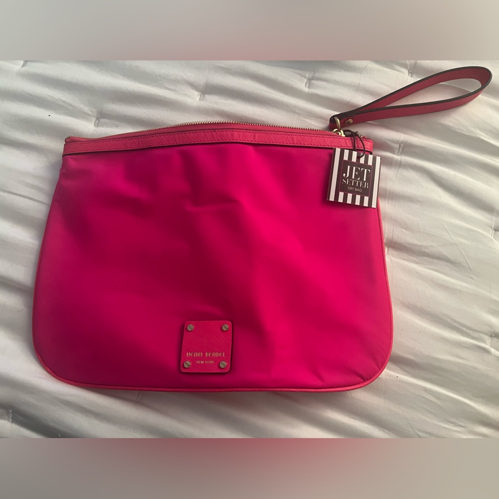 Henri Bendel Jetsetter Bikini Bag Neon Pink!  New!